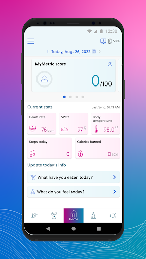 Eisai Wellness Band (EWB) Screen 2