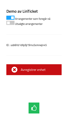 LinTicket skanner Screen 2