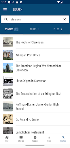 Screenshot of Arlington Historical