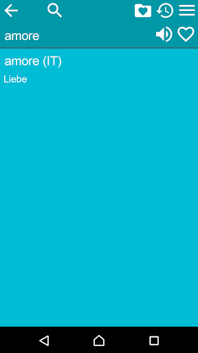 Italian German Dictionary Screen 3