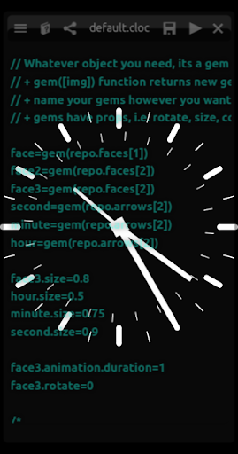 Android application Clock-5D Watch Programming Pro screenshort