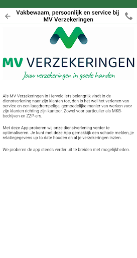 MV Verzekeringen Screen 2