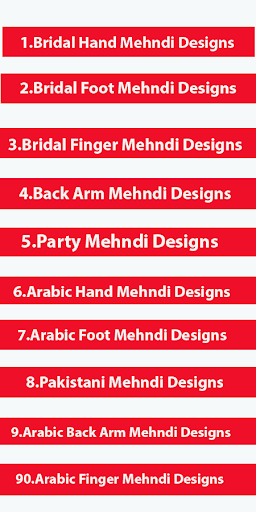Android application 3000+MehndiDesigns Collection screenshort