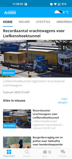 Android application Waasland Actueel screenshort