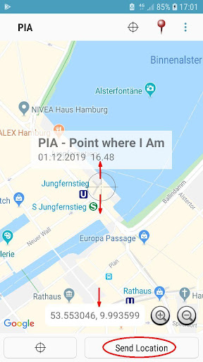 PIA - Point where I Am Screen 2