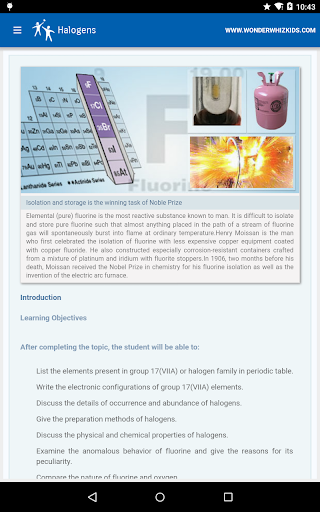 Android application Halogens screenshort