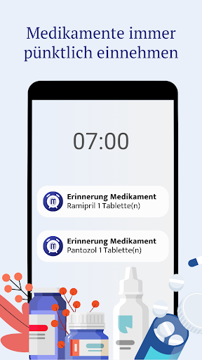 Android application medikamio Tabletten Erinnerung screenshort