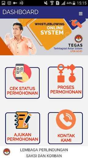 Permohonan Perlindungan LPSK Screen 2