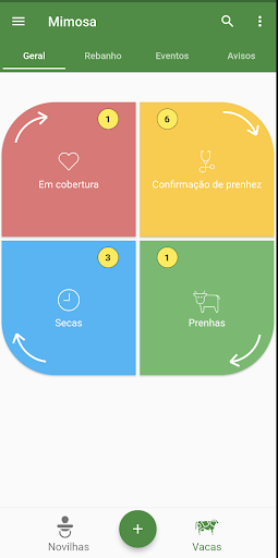 Android application Mimosa Vaca e Leite screenshort