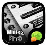 GO SMS PRO WHITE & BLACK THEME icon
