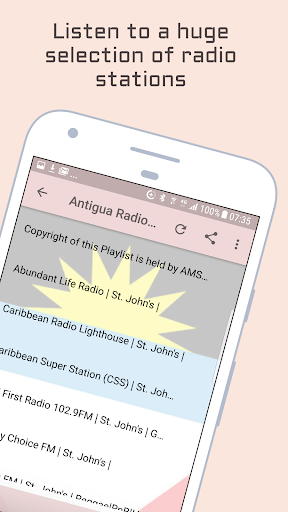 Antigua Radio Music & News Screen 2