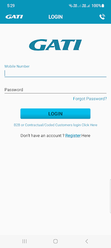 Android application Gati screenshort