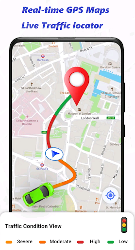 Android application GPS Navigation Live Map Road screenshort