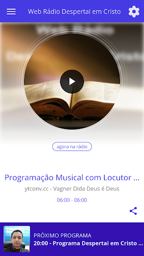 Android application Web Rádio Despertai em Cristo screenshort