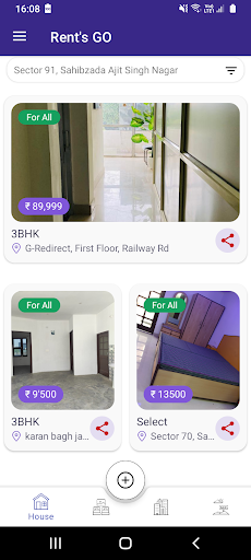 Rents Go/Buy and Sell Property Screen 2