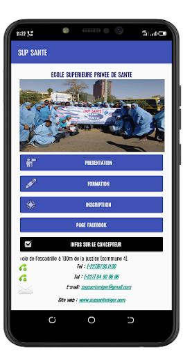 SUP-SANTE Screen 2