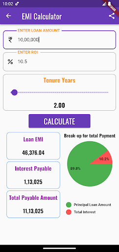 MoneyCalc Screen 3