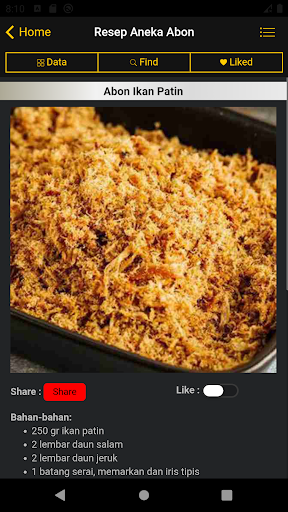Resep Aneka Abon Screen 3