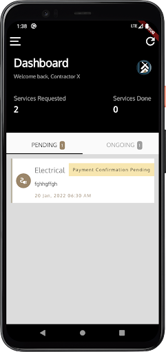 Android application Dextech Service screenshort