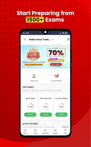 Prodigy Test Academy Screen 3
