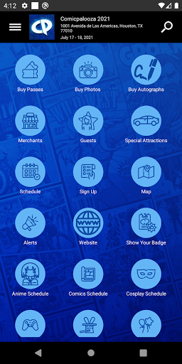 Comicpalooza 2021 Screenshot 2 - AppWisp.com