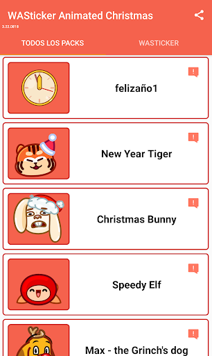 WASticker Christmas in motion Screen 3