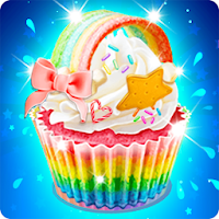 Rainbow Cupcake Cooking Games