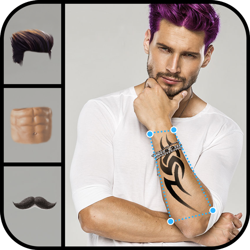 Man Photo Editor  Men Body Styles SixPack tattoo
