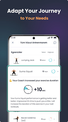 DeepSport - AI Home Workouts Screenshot 3 - AppWisp.com