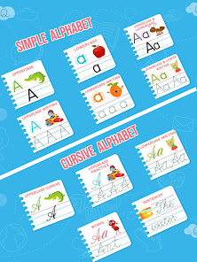 Screenshot 2 Kids Learn Cursive ABC Writing android