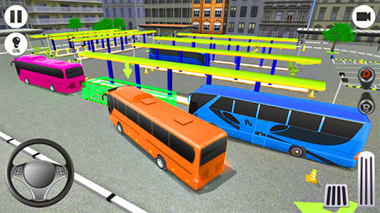simulación de autobús urbano