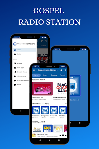 Android application Gospel Radio Stations Online screenshort