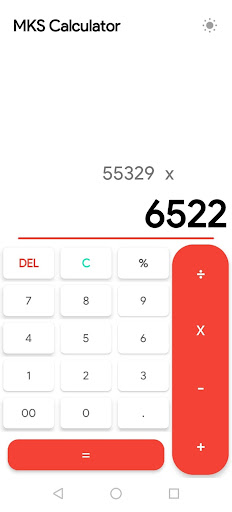 Android application MKS Calculator screenshort