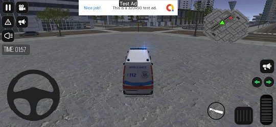Simulação 3D de motorista de a