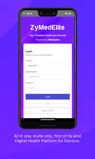 Android application ZyMedElite screenshort