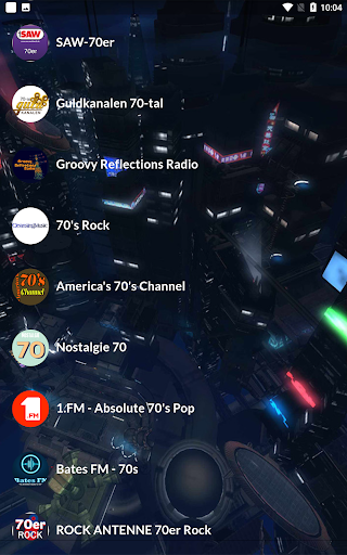 The 70s Channel - Radios Screen 2