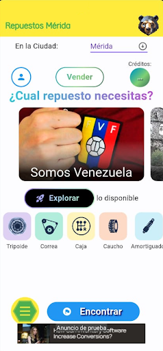 Android application Repuestos Mérida screenshort
