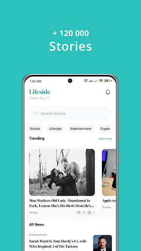 Android application Lifeside screenshort