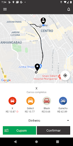 Android application UPR MOBI - Clientes screenshort