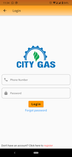 Android application City Gas screenshort