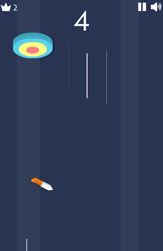 Casual puzzle game flying knif