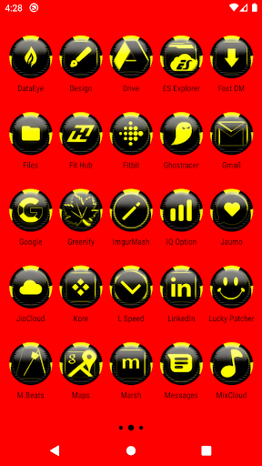 Yellow Icon Pack Style 6 Screen 3