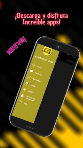 Android application el lobo de mina veracruz radio screenshort