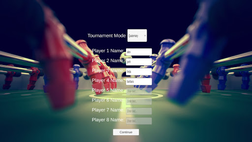 Two Players Foosball Game Screen 3