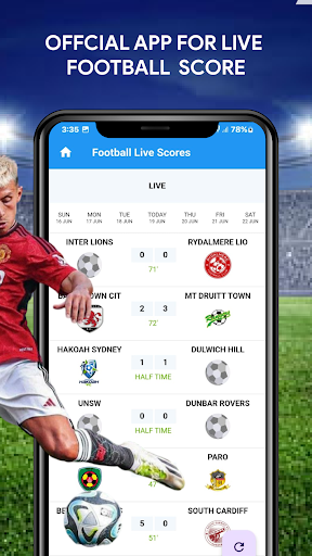 Live Football Score TV HD Screen 2