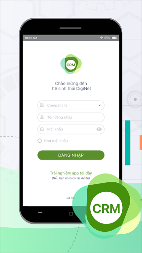 Android application DIGINET CRM screenshort