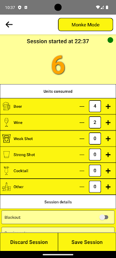 Kiroku: Alcohol Tracker Screen 3
