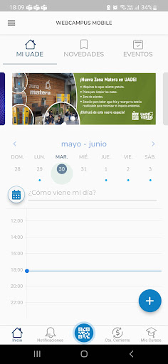 Android application UADE Webcampus screenshort