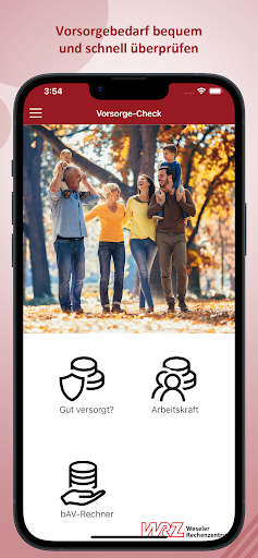 Android application Vorsorge-Check screenshort