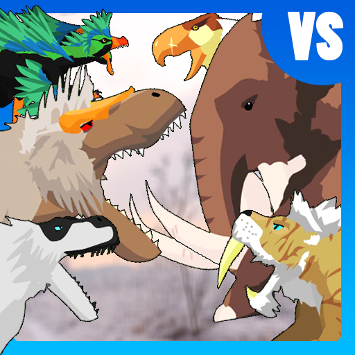 T-Rex Fights Ice Age Beasts  Icon